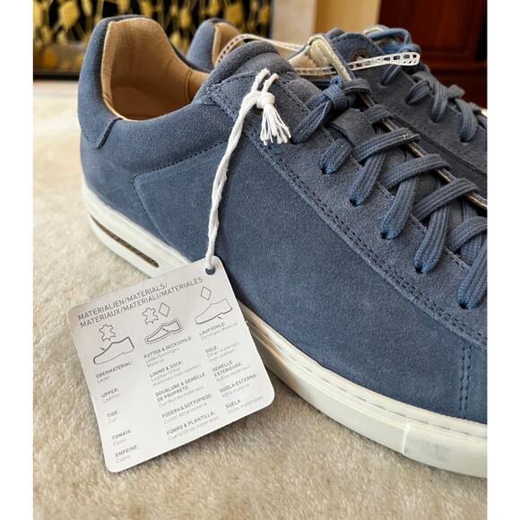 Birkenstock Bend Low Sneaker Elemental Blue Suede Women EU 42 size US 11 NEW nwt - Picture 14 of 16